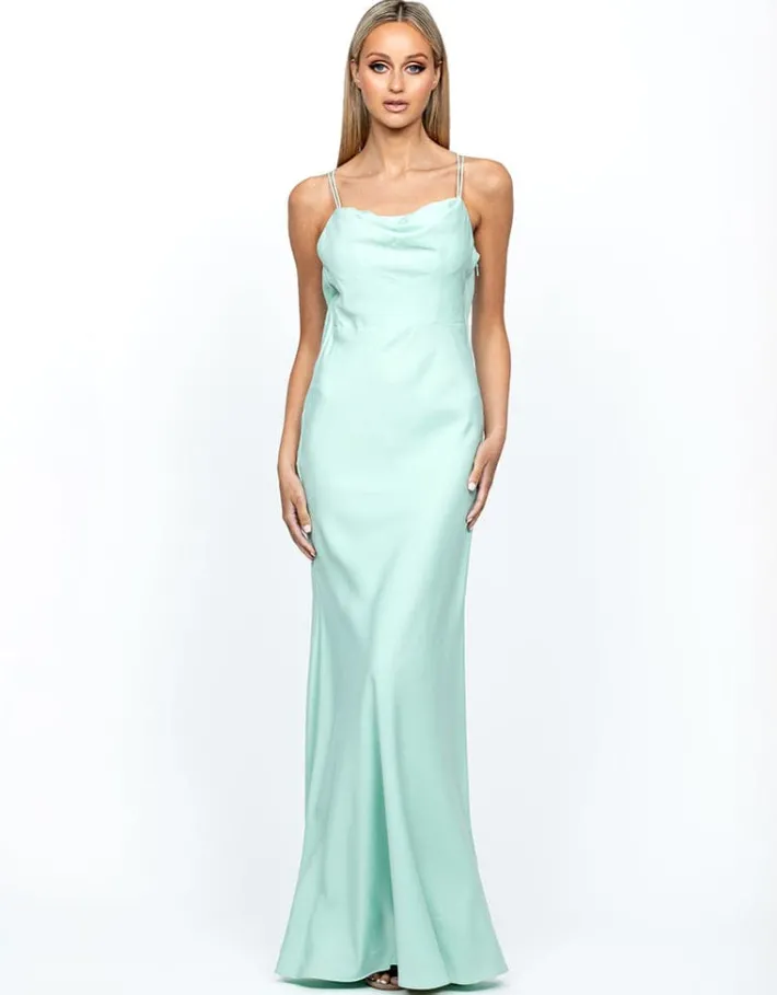 Formal / Prom Dresses | Gowns / Ballgowns<Bariano LOVER DRAPED COWL GOWN B55D28L