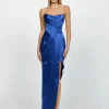 Formal / Prom Dresses | Maxi Dresses<Bariano LUCINDA STRAPLESS COWL GOWN B60D26L BLUE