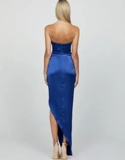 Formal / Prom Dresses | Maxi Dresses<Bariano LUCINDA STRAPLESS COWL GOWN B60D26L BLUE