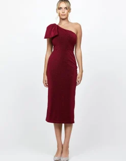 Midi Dresses | All Dresses<Bariano MAGDALINA ONE SHOULDER MIDI BL73D11S