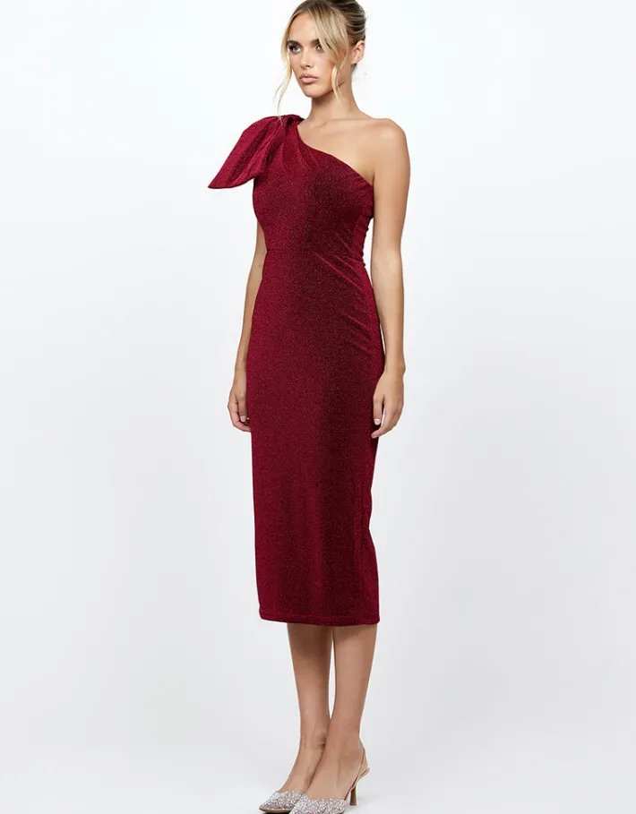 Midi Dresses | All Dresses<Bariano MAGDALINA ONE SHOULDER MIDI BL73D11S