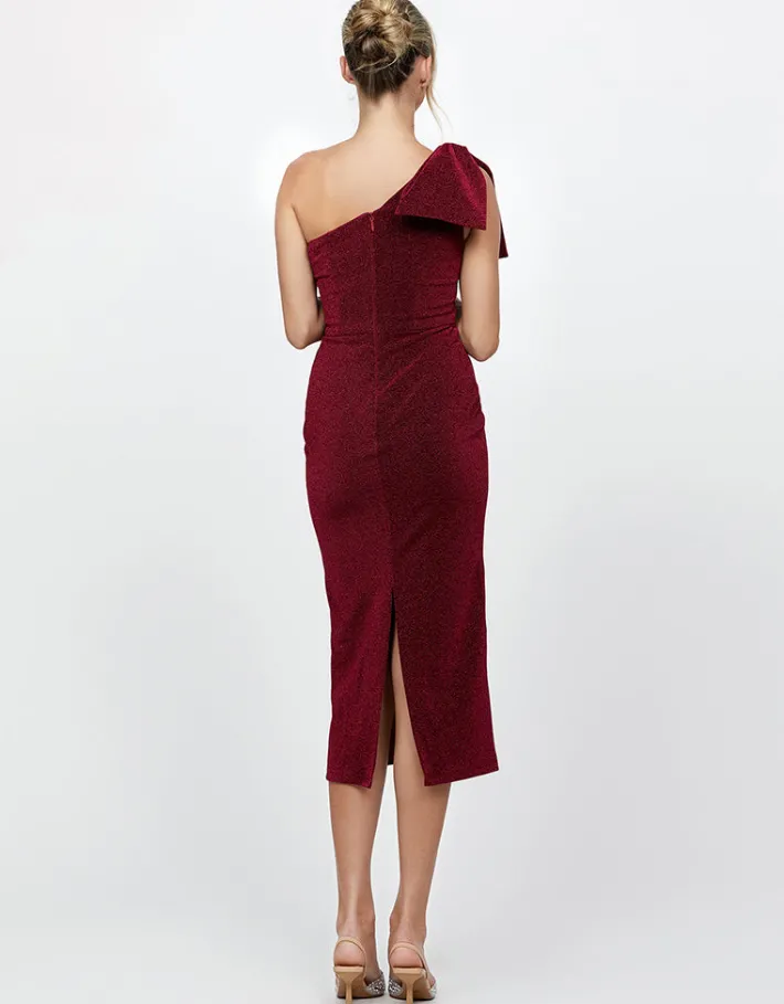Midi Dresses | All Dresses<Bariano MAGDALINA ONE SHOULDER MIDI BL73D11S