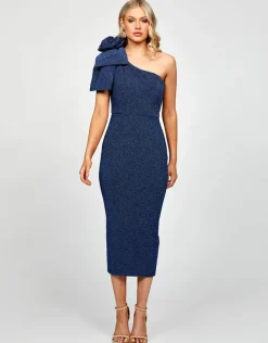 Midi Dresses | All Dresses<Bariano MAGDALINA ONE SHOULDER MIDI BL73D11S