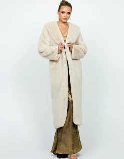 Formal / Prom Dresses | Maxi Dresses<Bariano MALEAH FAUX FUR COAT B74L62