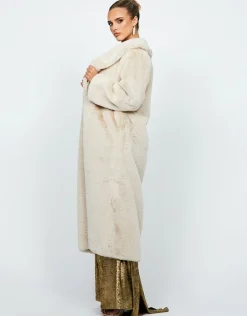 Formal / Prom Dresses | Maxi Dresses<Bariano MALEAH FAUX FUR COAT B74L62