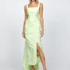 Maxi Dresses | All Dresses<Bariano MARESSA SQUARE NECK MIDAXI BL71D23S ACID MINT