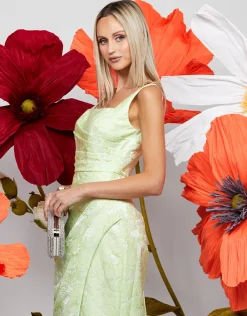 Maxi Dresses | All Dresses<Bariano MARESSA SQUARE NECK MIDAXI BL71D23S ACID MINT