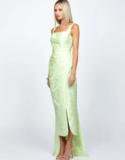 Maxi Dresses | All Dresses<Bariano MARESSA SQUARE NECK MIDAXI BL71D23S ACID MINT