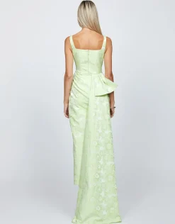 Maxi Dresses | All Dresses<Bariano MARESSA SQUARE NECK MIDAXI BL71D23S ACID MINT