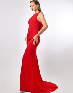 Gowns / Ballgowns | Maxi Dresses<Bariano MARTHA COWL BACK GOWN B70D21L RED