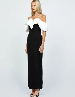 Maxi Dresses | All Dresses<Bariano MAXINE OFF SHOULDER RUFFLE MAXI BL64D18L