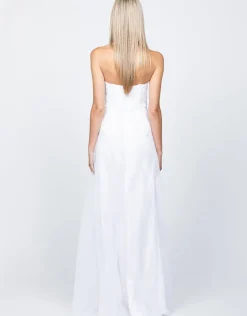 Gowns / Ballgowns<Bariano MEGAN ORIGAMI GOWN B53D24HL WHITE/SILVER