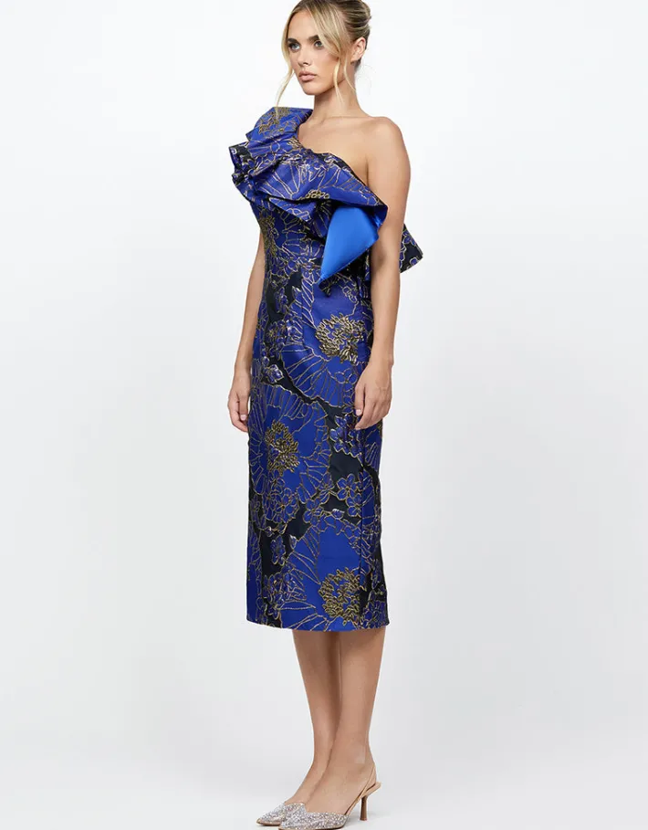 Formal / Prom Dresses | Midi Dresses<Bariano MELINA ONE SHOULDER FRILL MIDI B73D28S
