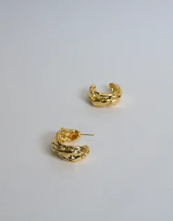 Jewellery<Bariano MERLO HUGGIE EARRINGS GOLD