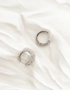 Jewellery<Bariano MILA MINI HOOP EARRINGS SILVER