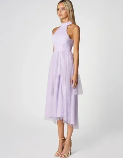 Midi Dresses | All Dresses<Bariano MILKY WAY HALTER NECK MIDI DRESS B63D32S