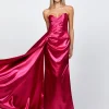 Formal / Prom Dresses | Gowns / Ballgowns<Bariano MISHA SWEETHEART GOWN WITH SASH B71D57L LIPSTICK