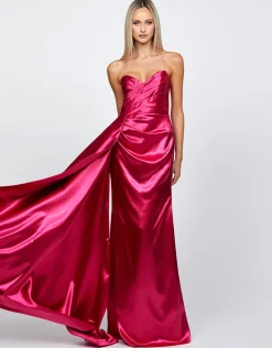 Formal / Prom Dresses | Gowns / Ballgowns<Bariano MISHA SWEETHEART GOWN WITH SASH B71D57L LIPSTICK