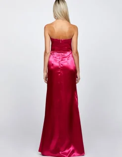 Formal / Prom Dresses | Gowns / Ballgowns<Bariano MISHA SWEETHEART GOWN WITH SASH B71D57L LIPSTICK