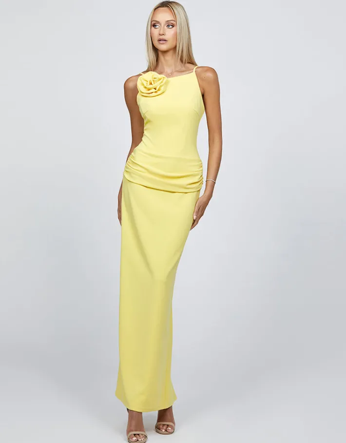All Dresses | Maxi Dresses<Bariano MIYU HIGH NECK ROSETTE MAXI BL68D52L