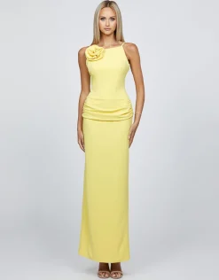 All Dresses | Maxi Dresses<Bariano MIYU HIGH NECK ROSETTE MAXI BL68D52L