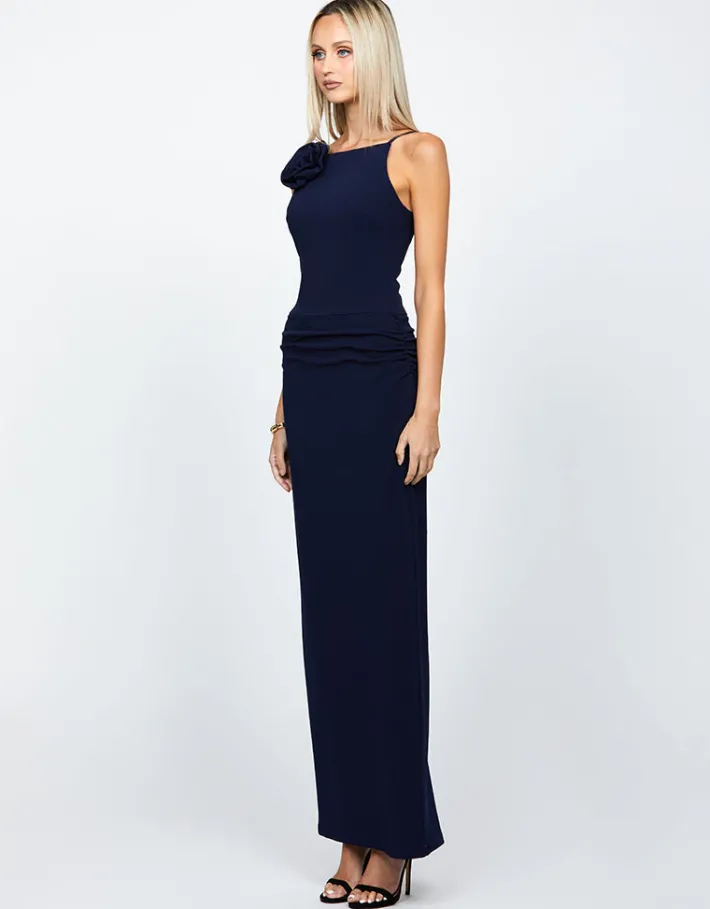 All Dresses | Maxi Dresses<Bariano MIYU HIGH NECK ROSETTE MAXI BL68D52L