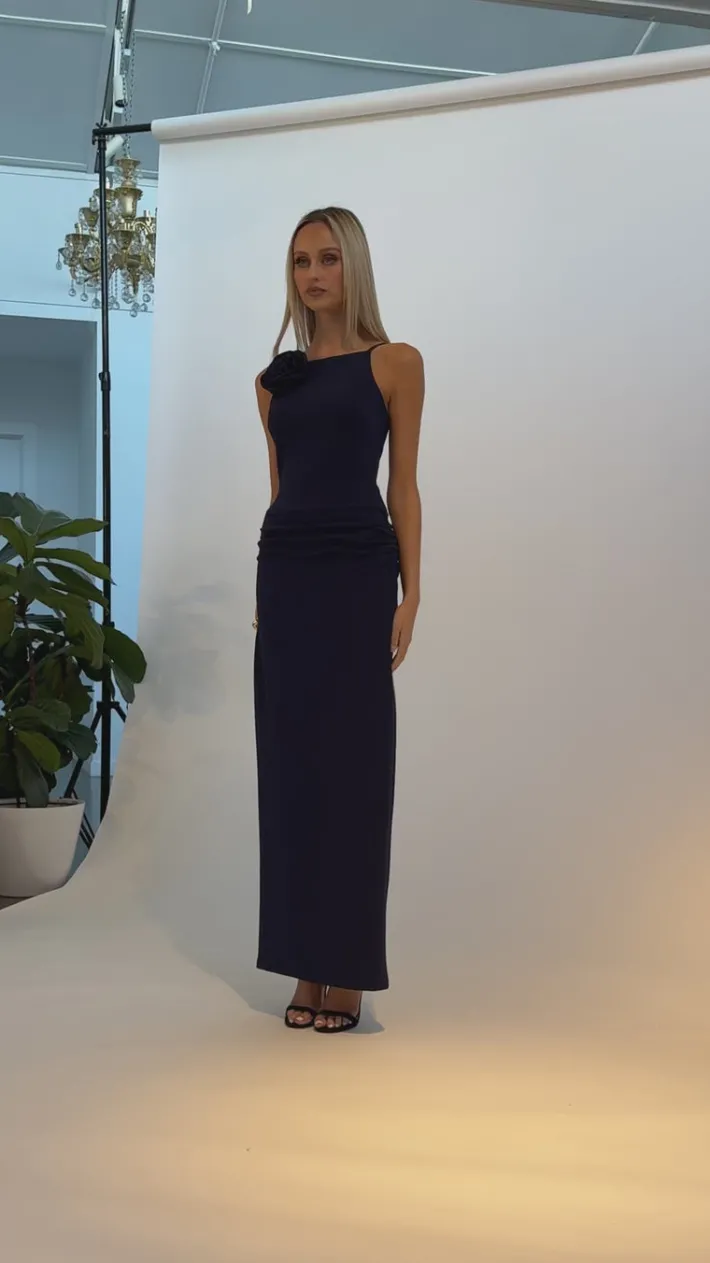 All Dresses | Maxi Dresses<Bariano MIYU HIGH NECK ROSETTE MAXI BL68D52L