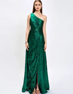 Formal / Prom Dresses | Maxi Dresses<Bariano MONICA ONE SHOULDER GOWN B74D44L EMERALD