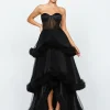 Formal / Prom Dresses | Gowns / Ballgowns<Bariano MULLIGAN STRAPLESS TIERED BALL GOWN B68D06HL