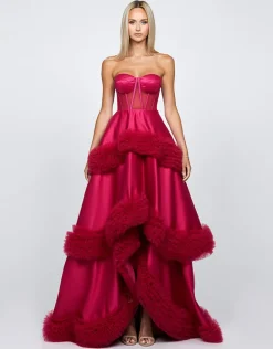 Formal / Prom Dresses | Gowns / Ballgowns<Bariano MULLIGAN STRAPLESS TIERED BALL GOWN B68D06HL