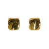 Jewellery<Bariano NOELLE SQUARE STUD EARRINGS GOLD