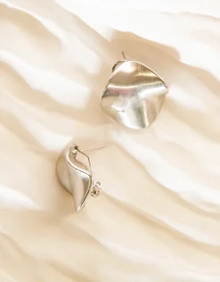 Jewellery<Bariano NOYA STUD EARRINGS SILVER