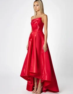 Formal / Prom Dresses | Gowns / Ballgowns<Bariano ODETTE ASYMMETRIC HI LO GOWN B66D08HL RED