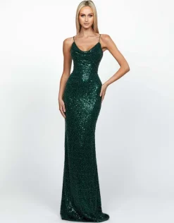 Maxi Dresses | All Dresses<Bariano PAMELLA LACE UP BACK GOWN B65D14L