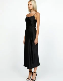 Midi Dresses | All Dresses<Bariano PEITA SATIN COWL NECK MIDI BL67D38S