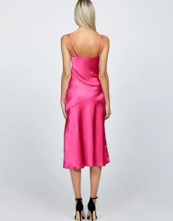 Midi Dresses | All Dresses<Bariano PEITA SATIN COWL NECK MIDI BL67D38S