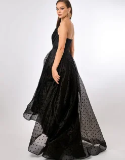 Formal / Prom Dresses | Gowns / Ballgowns<Bariano PEYTON STRAPLESS POLKA DOT BALL GOWN B70D29HL BLACK