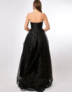 Formal / Prom Dresses | Gowns / Ballgowns<Bariano PEYTON STRAPLESS POLKA DOT BALL GOWN B70D29HL BLACK