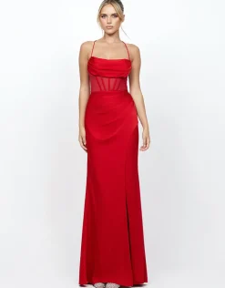 Formal / Prom Dresses | Maxi Dresses<Bariano POSS STRAPLESS CORSET GOWN B73D19L