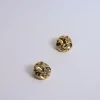Jewellery<Bariano PRESTON MOLTEN STUD EARRINGS GOLD