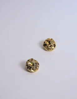 Jewellery<Bariano PRESTON MOLTEN STUD EARRINGS GOLD