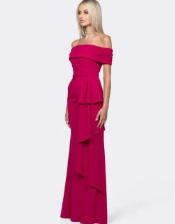 Formal / Prom Dresses | Maxi Dresses<Bariano QUINNY OFF SHOULDER GOWN B64D13L