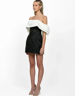 Mini Dresses<Bariano REAGAN OFF SHOULDER MINI DRESS BL63D02S