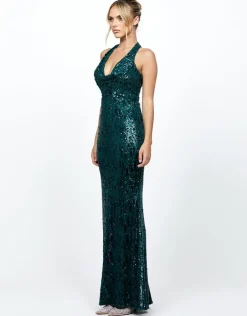 Formal / Prom Dresses | Maxi Dresses<Bariano REOMY SEQUIN COWL MAXI BL73D23L
