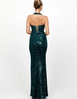 Formal / Prom Dresses | Maxi Dresses<Bariano REOMY SEQUIN COWL MAXI BL73D23L