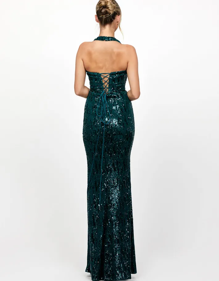 Formal / Prom Dresses | Maxi Dresses<Bariano REOMY SEQUIN COWL MAXI BL73D23L