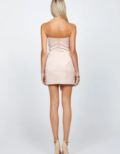 Mini Dresses | All Dresses<Bariano ROMINA ASYMMETRIC STRAPLESS MINI BL72D55S BLUSH