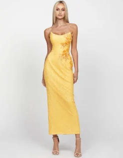 Formal / Prom Dresses | Maxi Dresses<Bariano RONIN SCOOP STRAPLESS MIDAXI B65D07SS