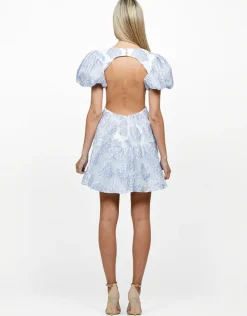 Mini Dresses | All Dresses<Bariano ROSELLE CUT OUT PUFF MINI BL59D03S LAVENDER/SILVER