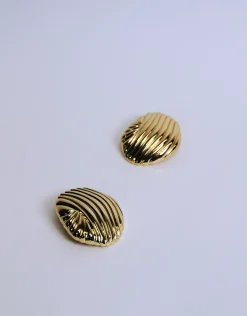 Jewellery<Bariano ROSSA SEASHELL STATEMENT EARRINGS GOLD